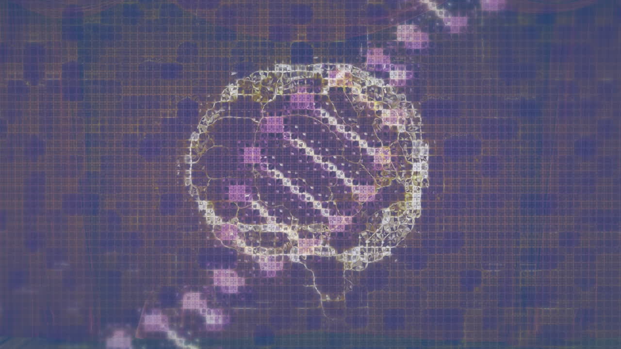 뇌의 dna 줄에 대한 애니메이션