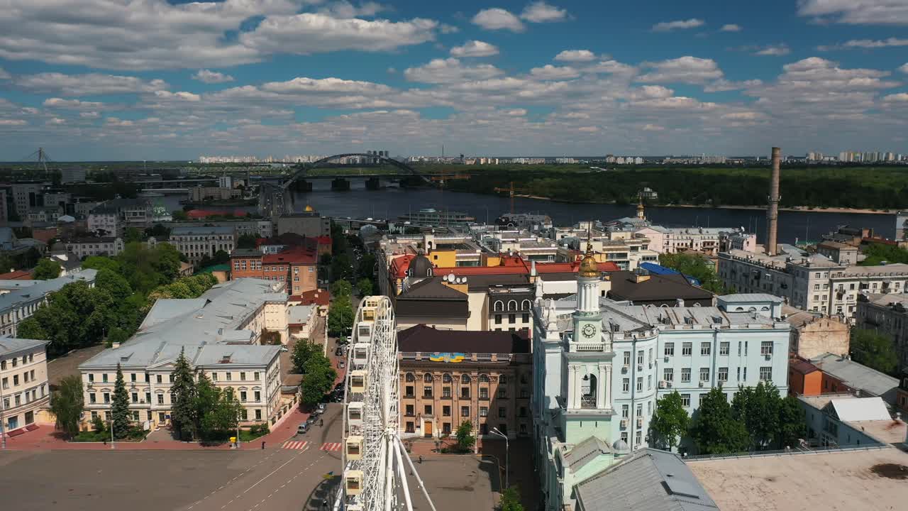 vista aérea de una ciudad europea