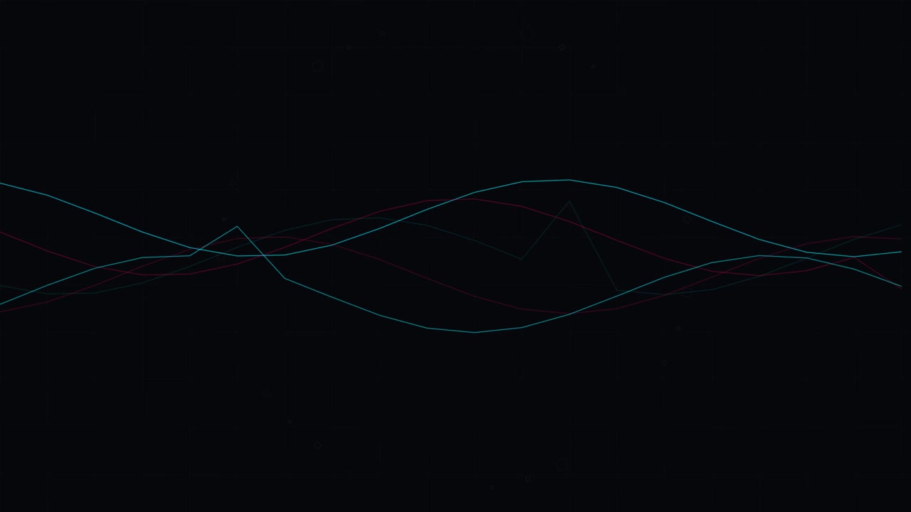 Abstract Motion Graphics Featuring Digital Lines and Geometric Shapes