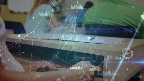 animation of data processing over diverse students learning