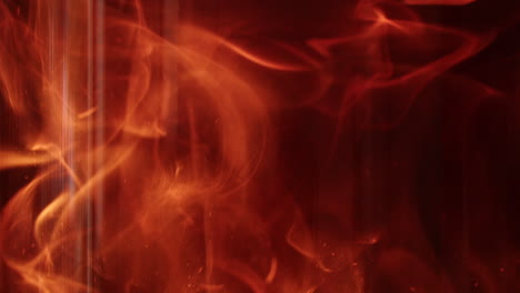 primer plano de un trozo de leña ardiendo en una chimenea