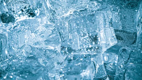 ice cubes closeup, abstract background.