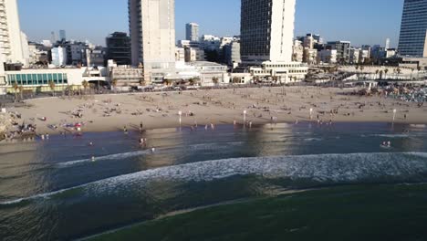 tel aviv beach aerial view