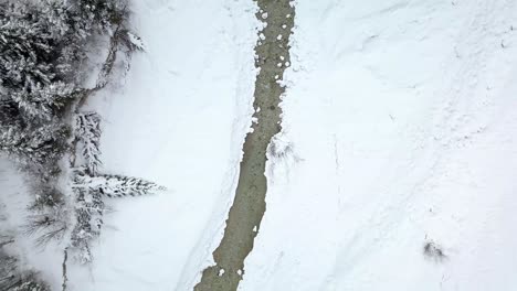 Flying-over-the-Sava-river-in-Slovenia