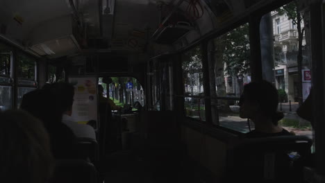 tram ride through the city