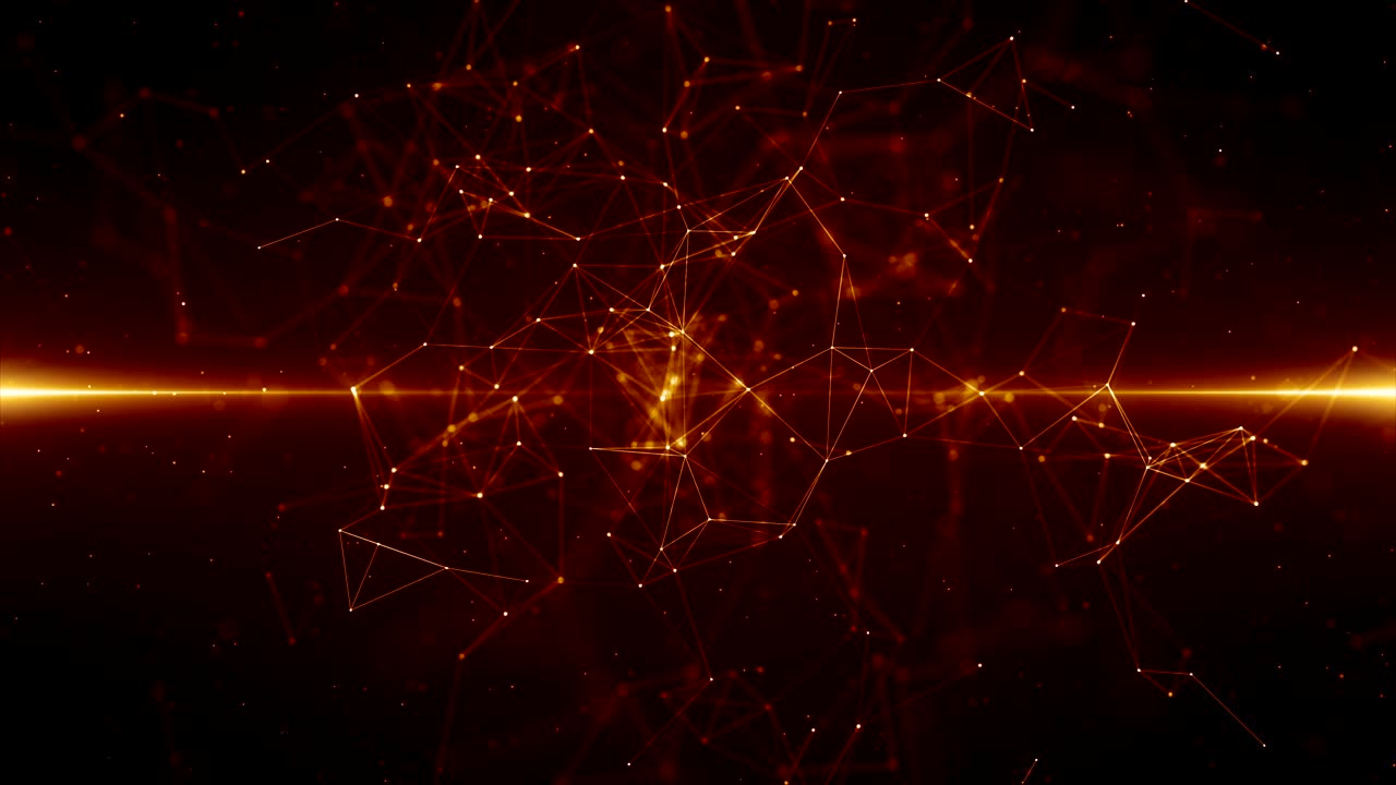 plexus abstracto de red títulos de tecnología ciencia de fondo bucle