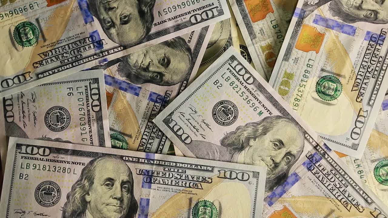 American Dollars Cash Money. Money background from dollars usa, financial concept