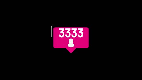 medios sociales solicitudes de amigos icono, 4k, hasta 4999 cuenta arriba, animación, video aislado alfa mate y fondo verde