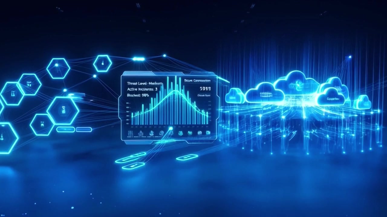 Digital Cloud Computing and Cybersecurity Network Visualization