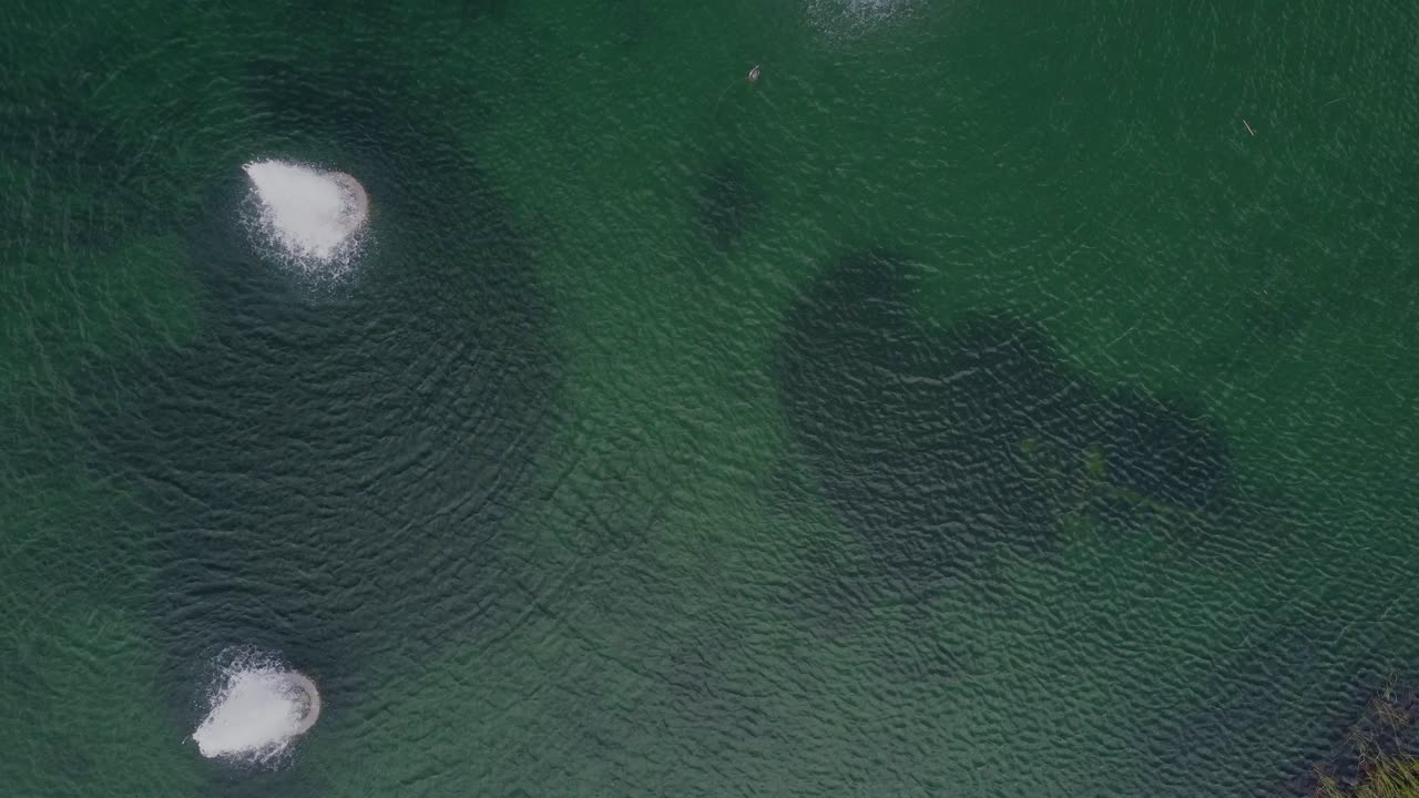 계곡 목장 호수 조감도 비행