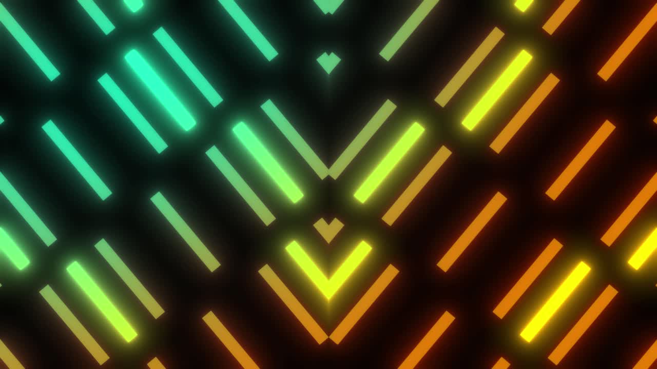 Modello geometrico astratto al neon