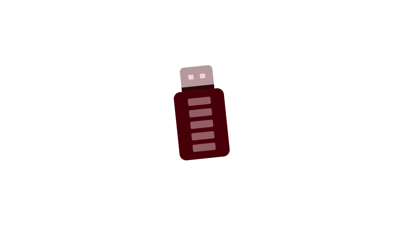 Animation of USB Flash Drive Assembly and Disassembly