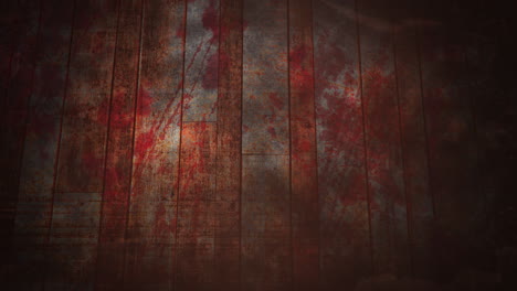 Dark-wood-wall-with-red-blood