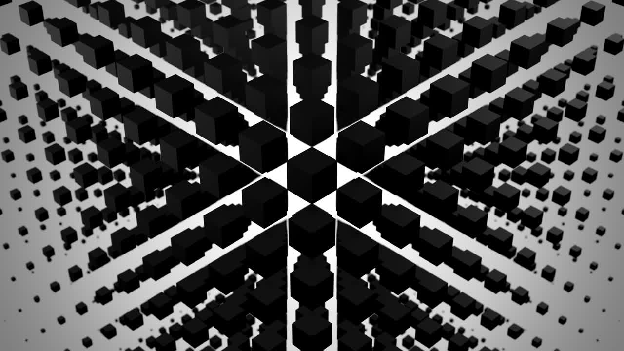 Boxes Formed A Wave In Space