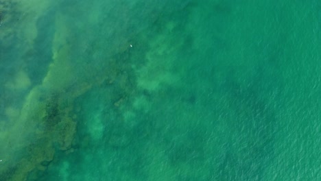 la hermosa agua de mar poco profunda del mar negro en varna, bulgaria