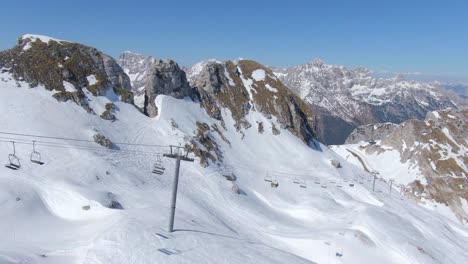 ski lift in the alps