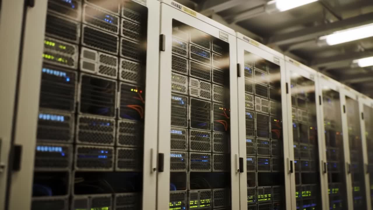 interior de la sala del servidor