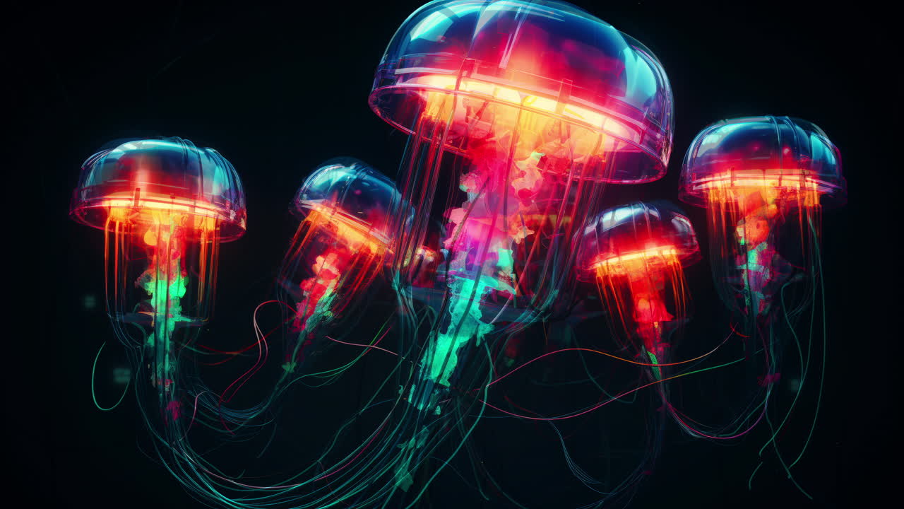 AI clouds and blurred bokeh light