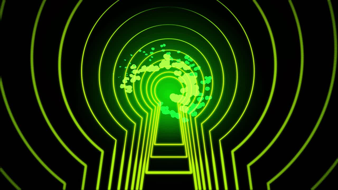 patrón de agujero de llave verde abstracto