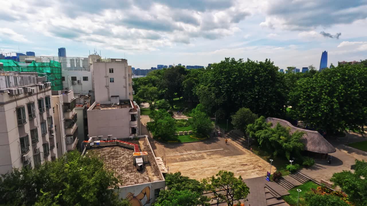 impresionantes imágenes en hd de un edificio residencial en la ciudad de shenzhen, china