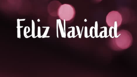 Animación-Del-Texto-Feliz-Navidad-Sobre-Manchas-Rosadas-De-Fondo-Claro