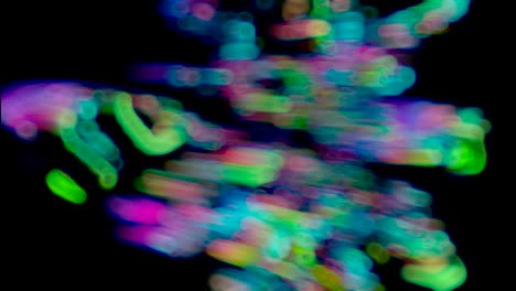 Abstract blurred glowing background with nern bokeh
