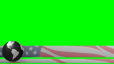 Nachrichten-Unteres-Drittel-USA-USA-Amerika-Flagge-Weltkugel-3.-Chyron-L3rd-4k