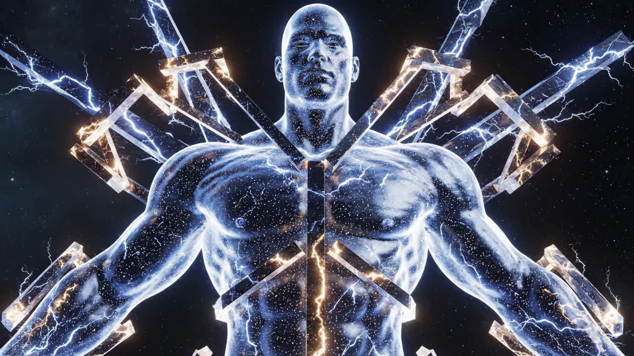 Man with Lightning Energy