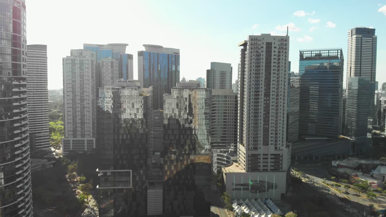 Icon Plaza, BGC Business Center Rising Above Aerial View. Manila