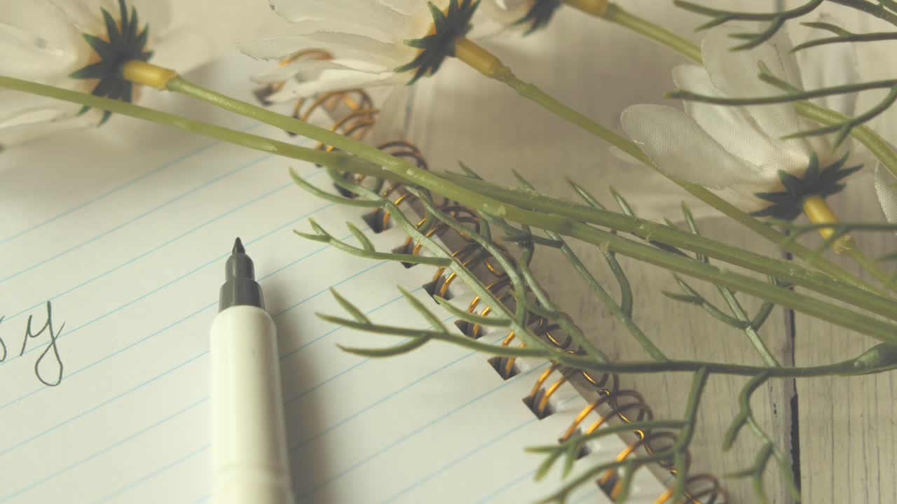 꽃이 달린 사과 편지