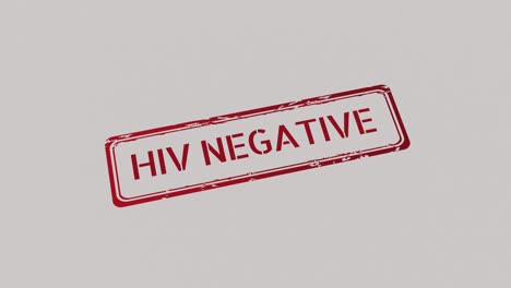 HIV-Negativstempel