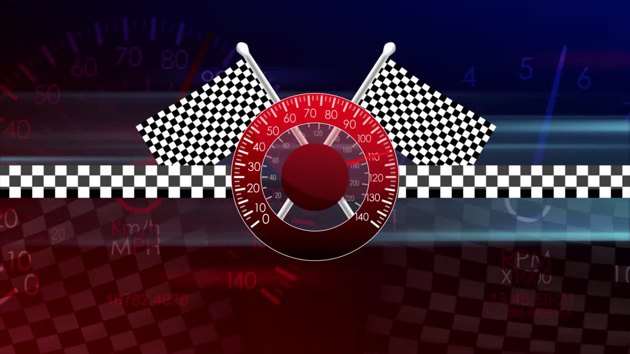 Racing Speedometer Graphic