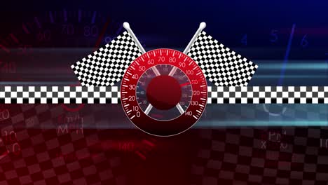 Racing Speedometer Graphic