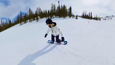 Skigebiet-In-Colorado-Snowboarder