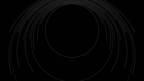 dark grey minimal round lines abstract futuristic tech motion background