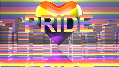 자부심의 날 lgbtqia 동성애자 자부심 lgbt 마디 그라스 그래픽 타이틀 3d 렌더링