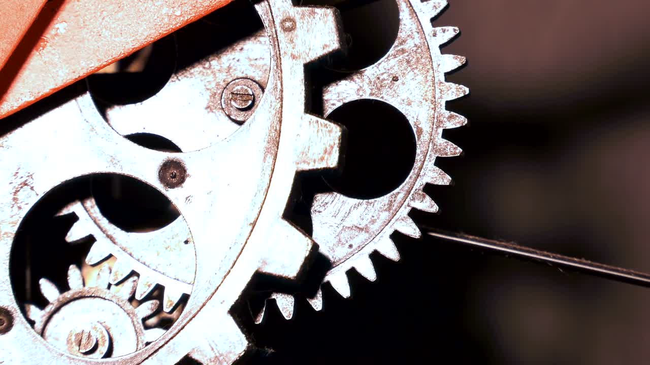 grunge abstracto engranajes de reloj sucios y oxidados concepto industrial y comercial