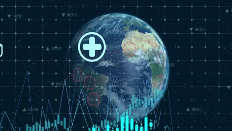 Animation-of-globe-over-data-processing