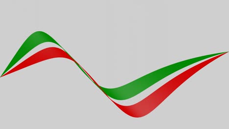 animation of flag italy, iran and mexico