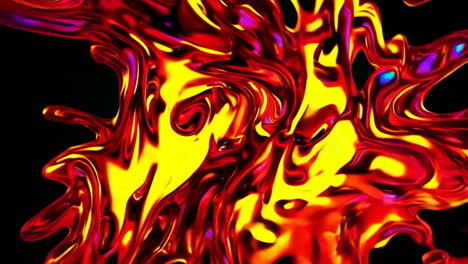remolinos de metal líquido abstractos