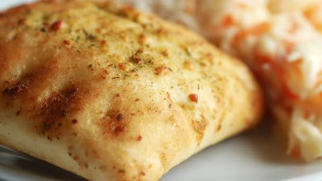 garlic knots with a side dish