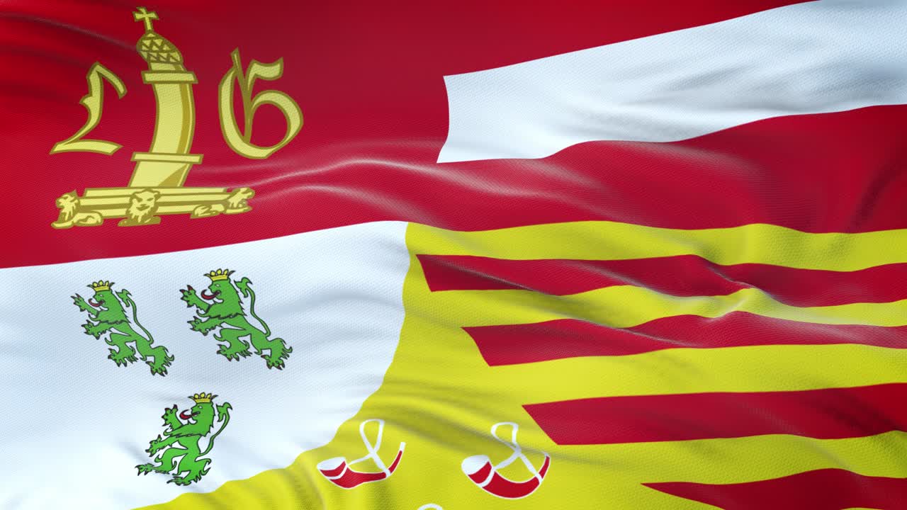 벨기에 지방의 발이 바람에 흔들리며 매우 상세한 직물 질감으로 여 있습니다.