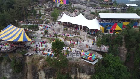 beautiful view of obelix hills, one of the favorite tourist destinations in yogyakarta in 2021