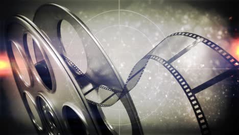 película que sale de un carrete de película