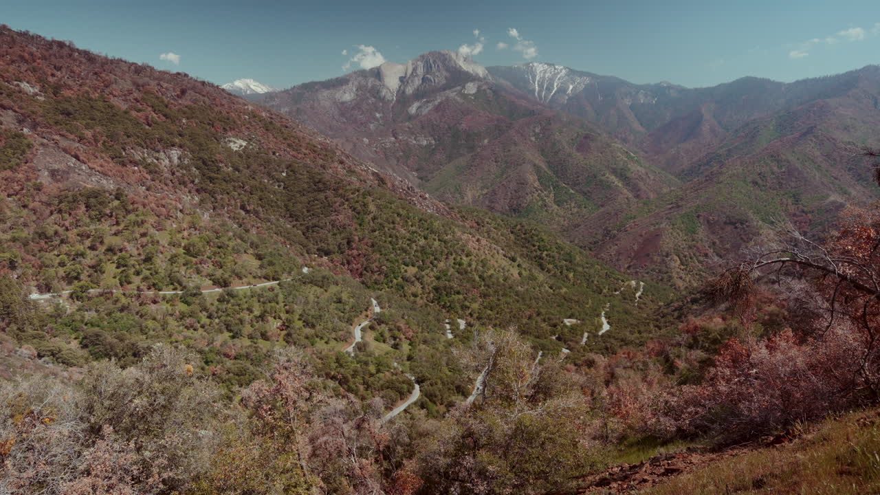 Mountain Valley with Winding Road