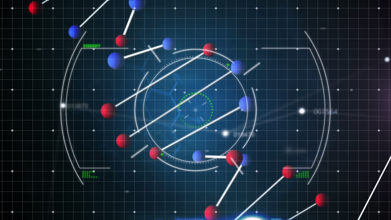 Animation of data processing and scope scanning over dna strand