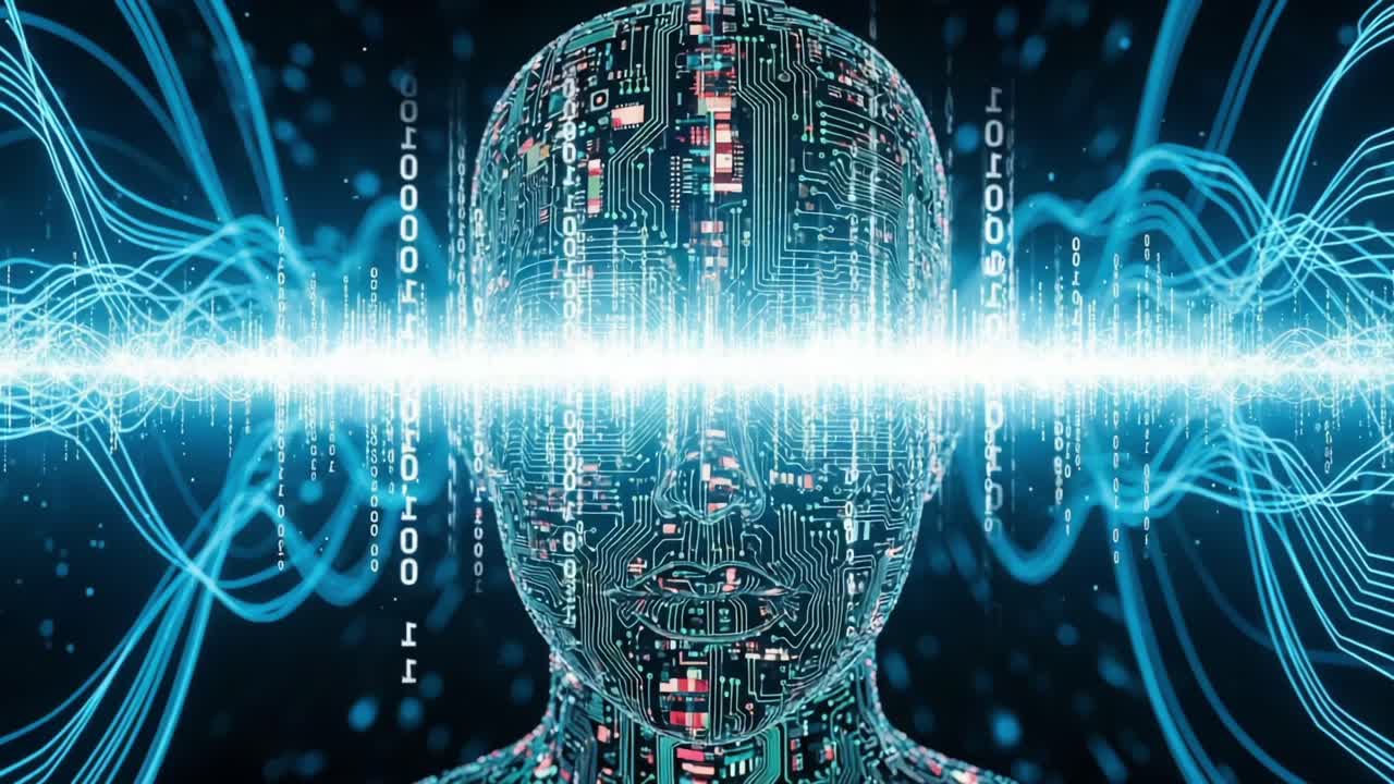 Exploring the Intersection of Technology and Humanity: A Digital Portrait Representing the Fusion of Neural Networks and Artificial Intelligence