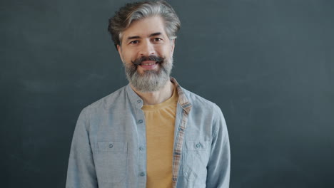 friendly middle-aged man portrait