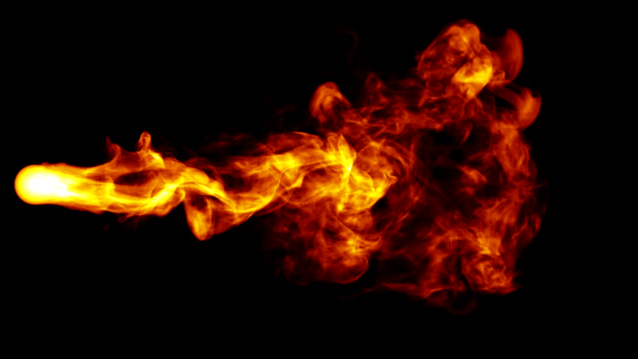 diseño de concepto de fuego en black gackground