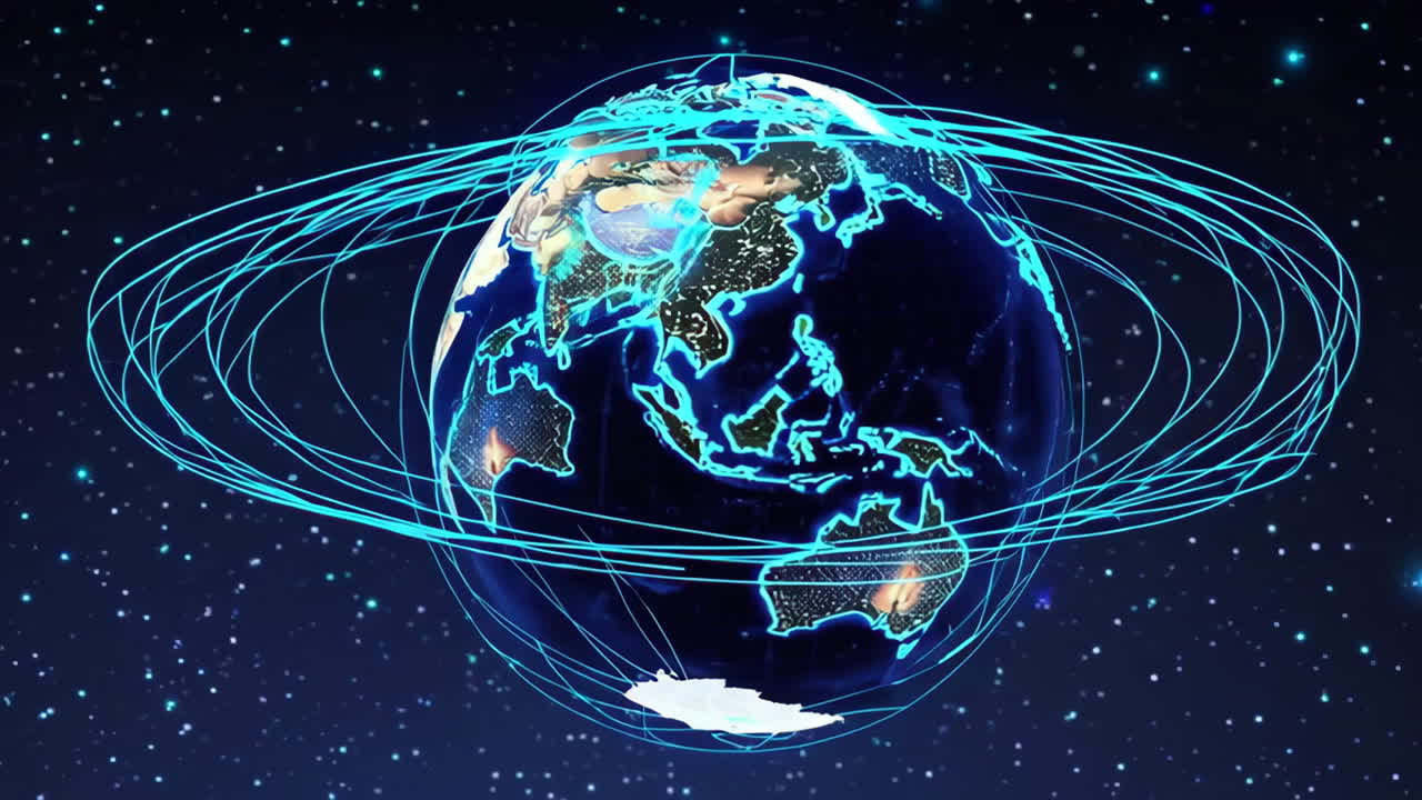 Global Network Earth Visualization